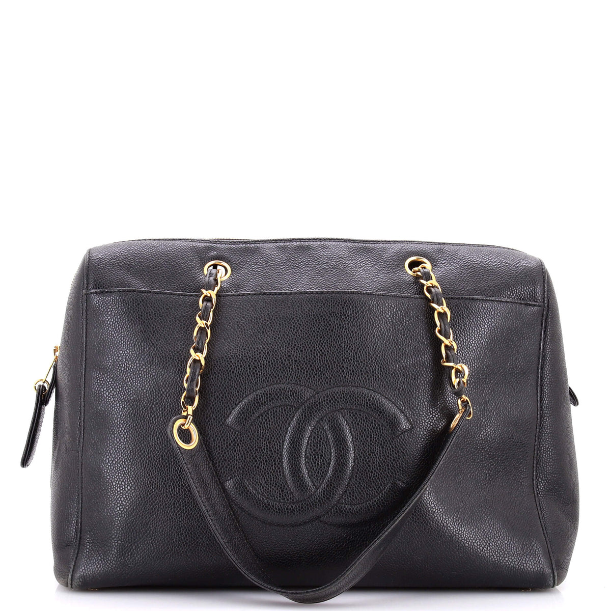 Chanel CHANEL Vintage Timeless Zip Tote Caviar Medium