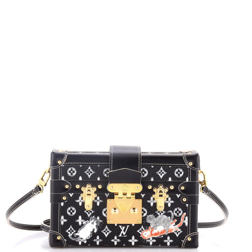 Petite Malle Handbag Limited Edition Grace Coddington Catogram Canvas