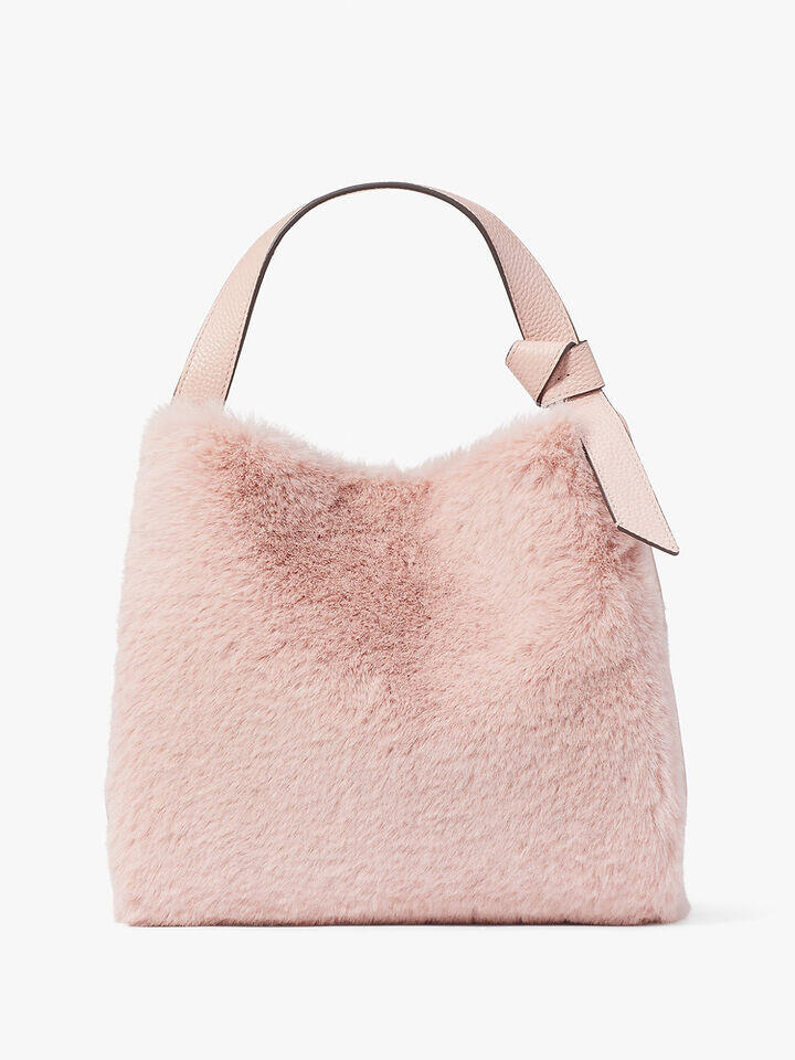 Kate Spade Au Knott Faux Fur Medium Crossbody Tote