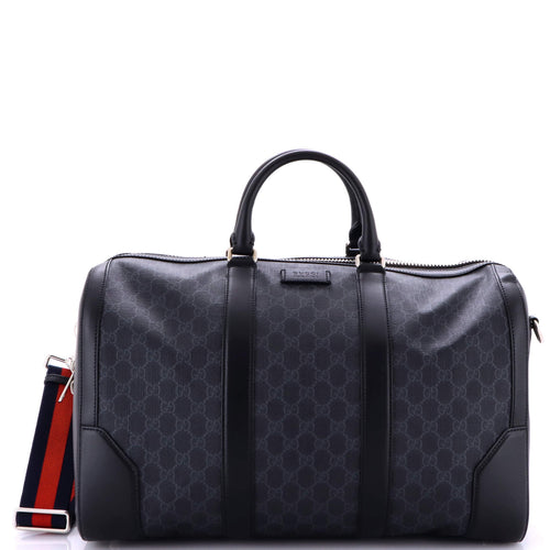 GUCCI Convertible Duffle Bag GG Coated Canvas Medium