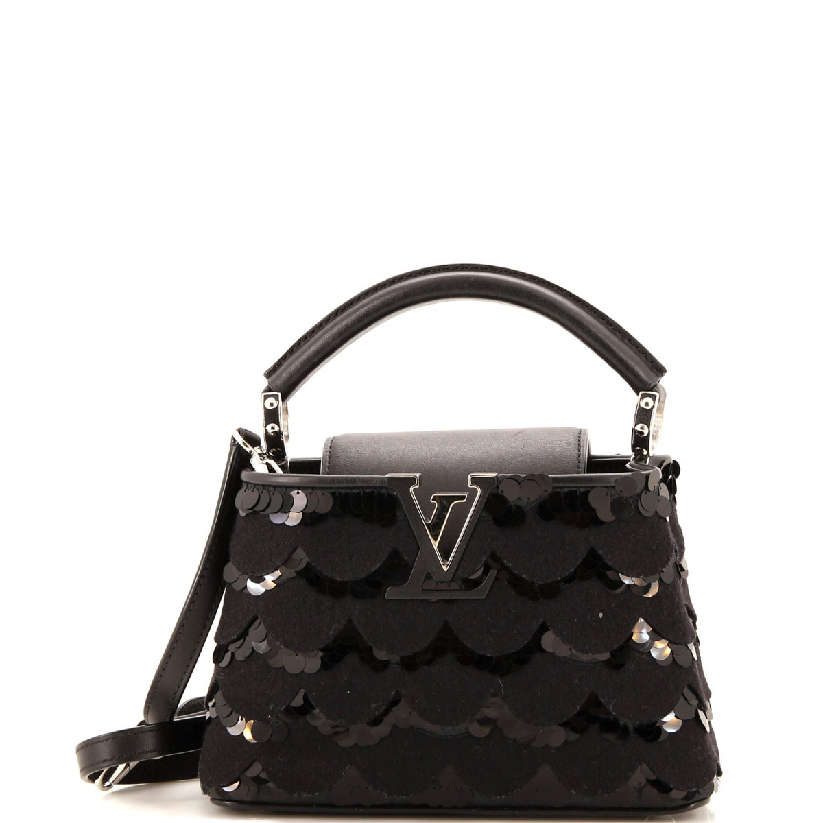 Louis Vuitton Capucines Bag Sequins and Felt Mini