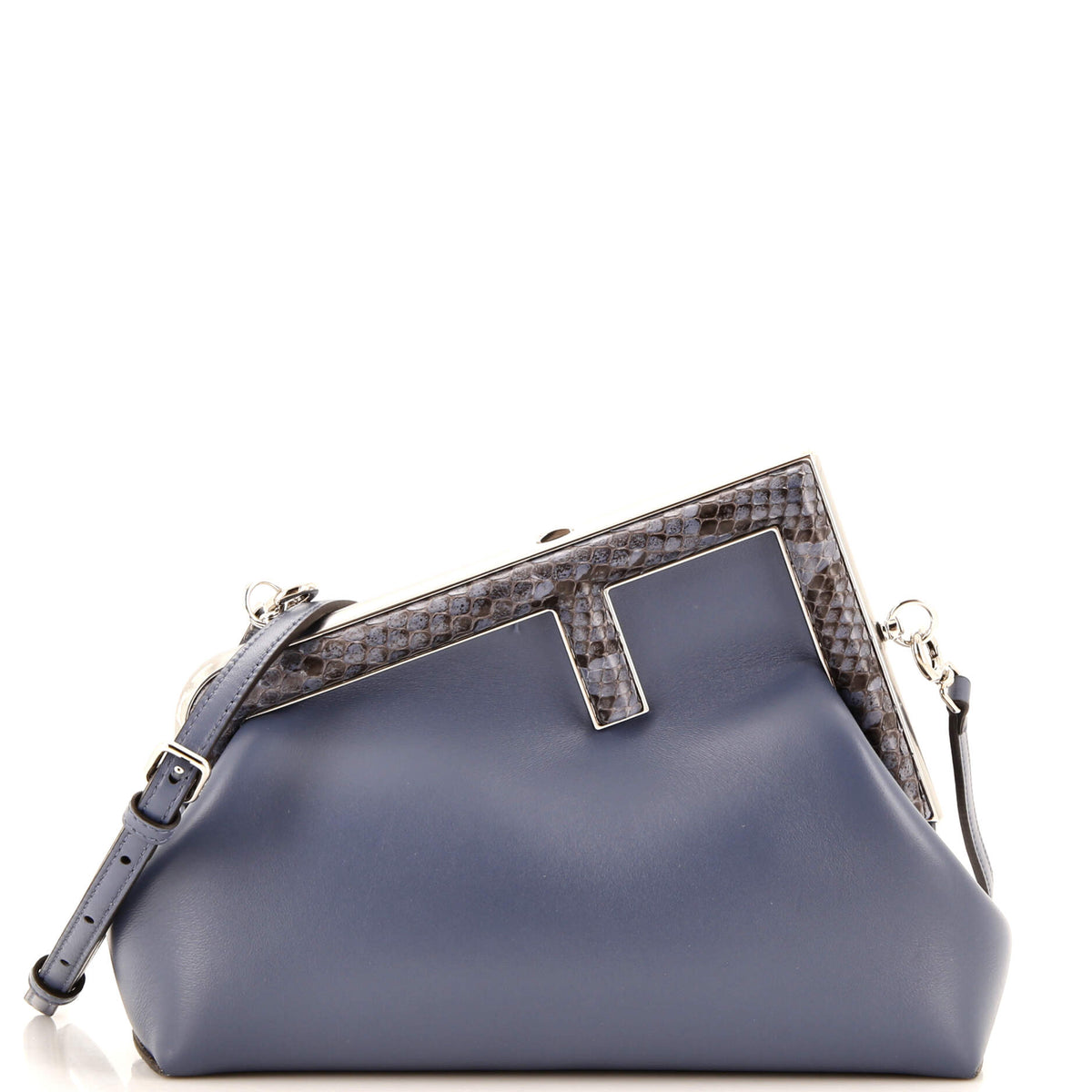 Fendi FENDI First Bag Leather with Python Small