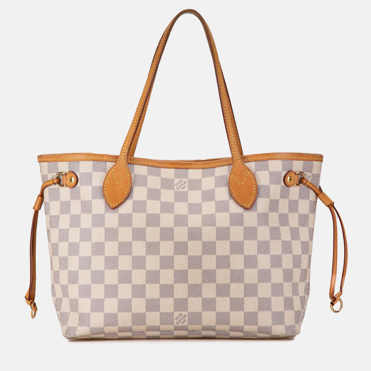 Louis Vuitton Damier Azur Canvas Neverfull PM Tote Bag