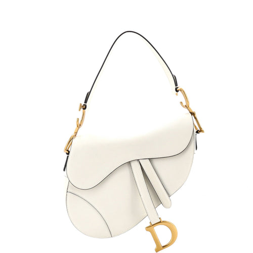 Saddle Handbag Leather Medium