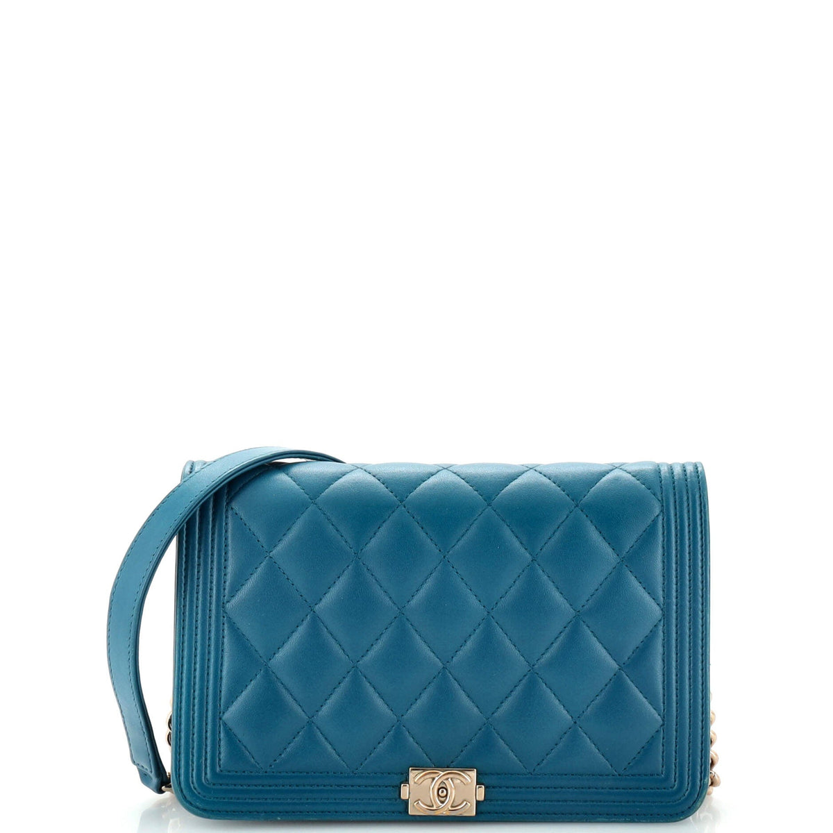 Chanel CHANEL Boy Wallet on Chain Quilted Lambskin