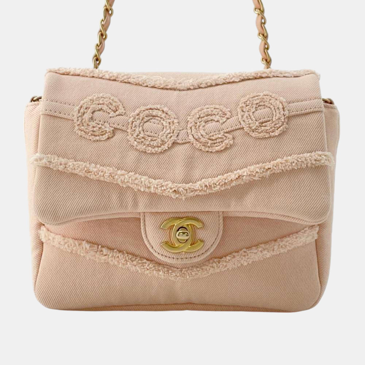 Chanel Denim Coco Mark Flap Chain Shoulder Bag