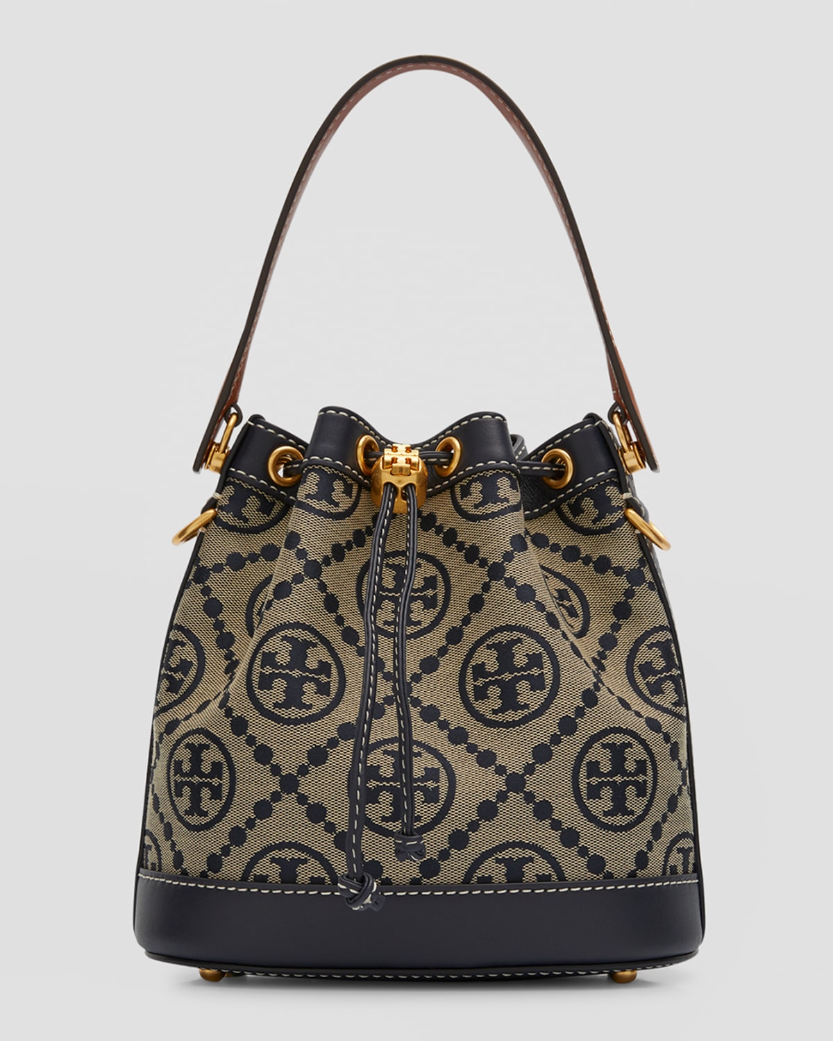 Tory Burch T Monogram Jacquard Bucket Bag