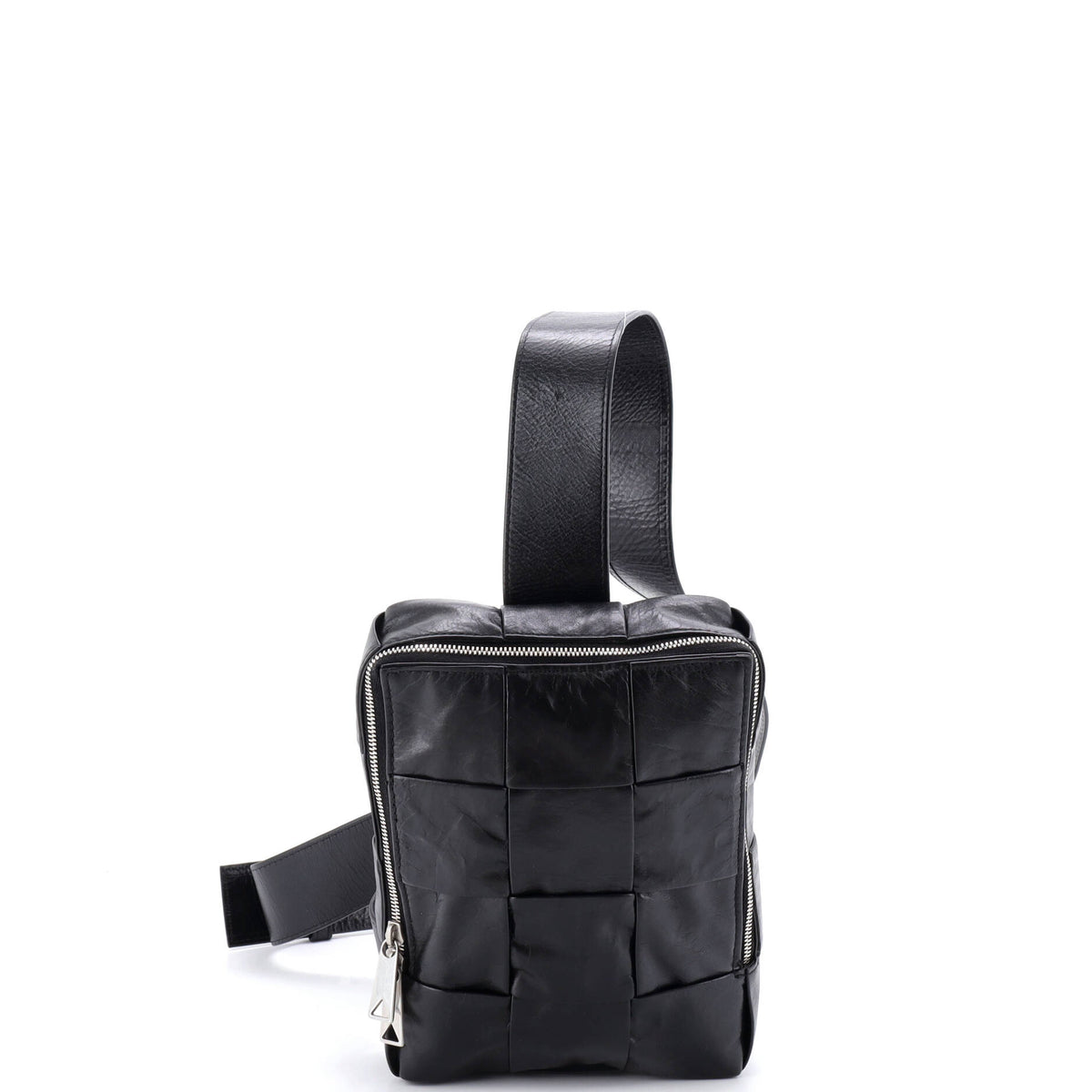 Bottega Veneta Cassette Sling Crossbody Bag Maxi Intrecciato Leather