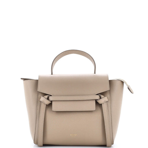 CELINE Belt Bag Textured Leather Nano