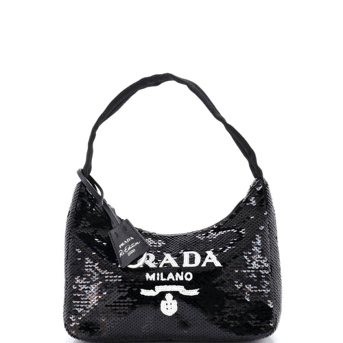 PRADA Re-Edition 2000 Hobo Sequins Mini