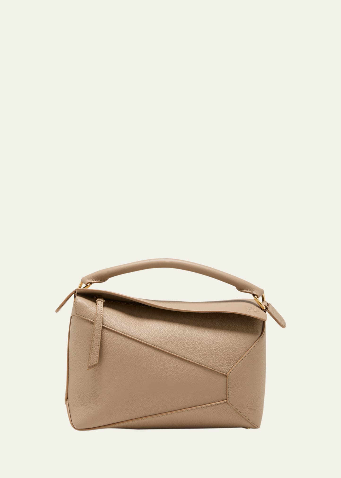 Loewe Puzzle Edge Top-Handle Bag in Soft Grained Leather