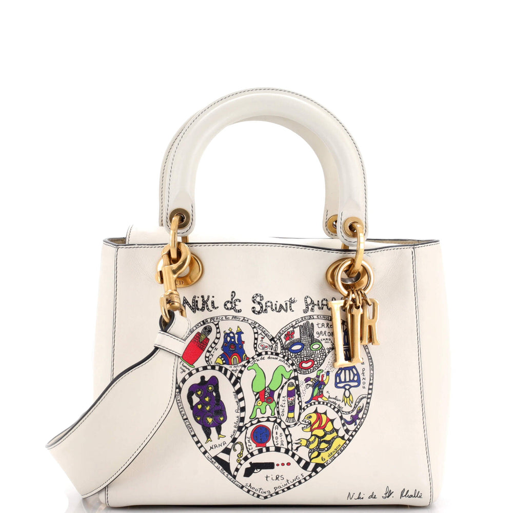 Supple Lady Dior Bag Limited Edition Niki de Saint Phalle Printed Leather Medium