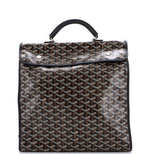 GOYARD Saint Leger Briefcase Backpack Coated Canvas
