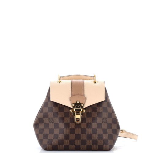 Clapton Backpack Damier and Leather