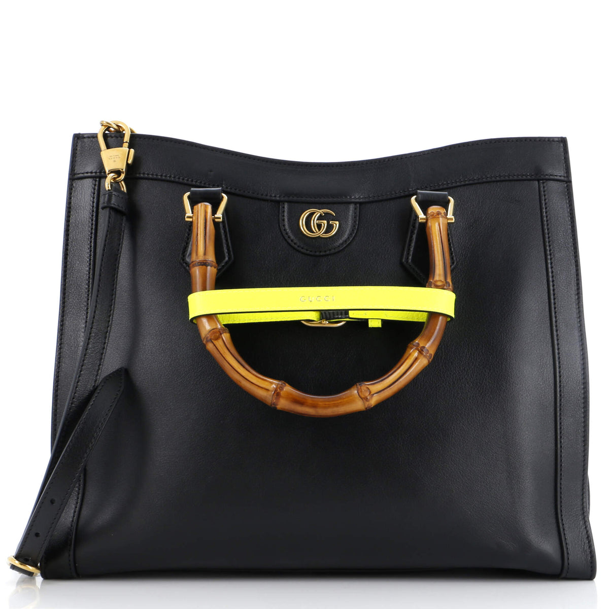 Gucci GUCCI Diana NM Bamboo Handle Tote Leather Medium