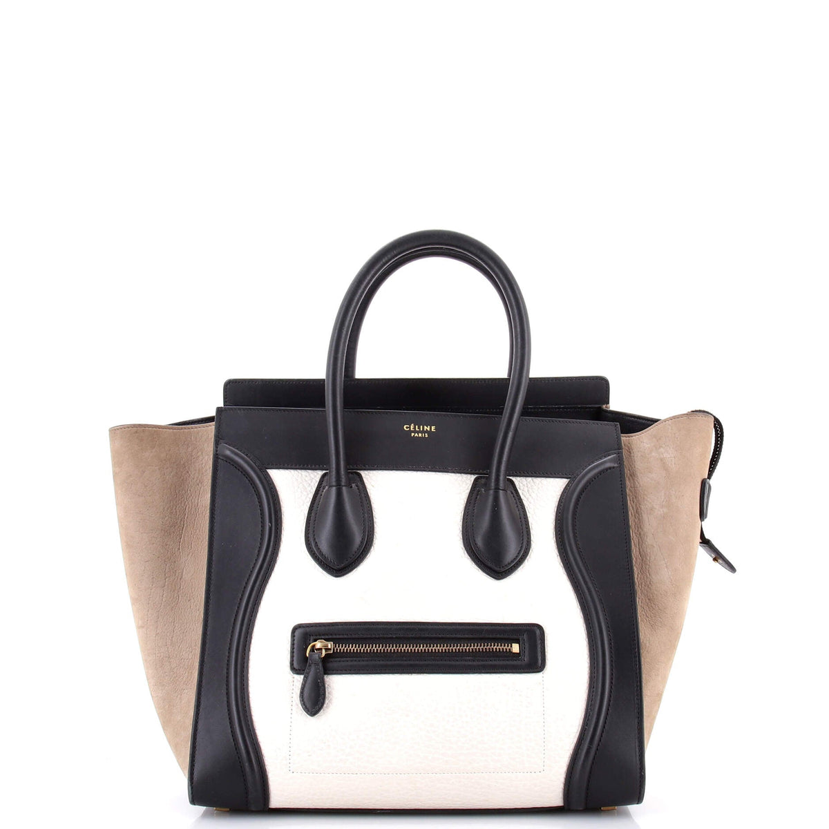 Celine CELINE Tricolor Luggage Bag Leather Mini
