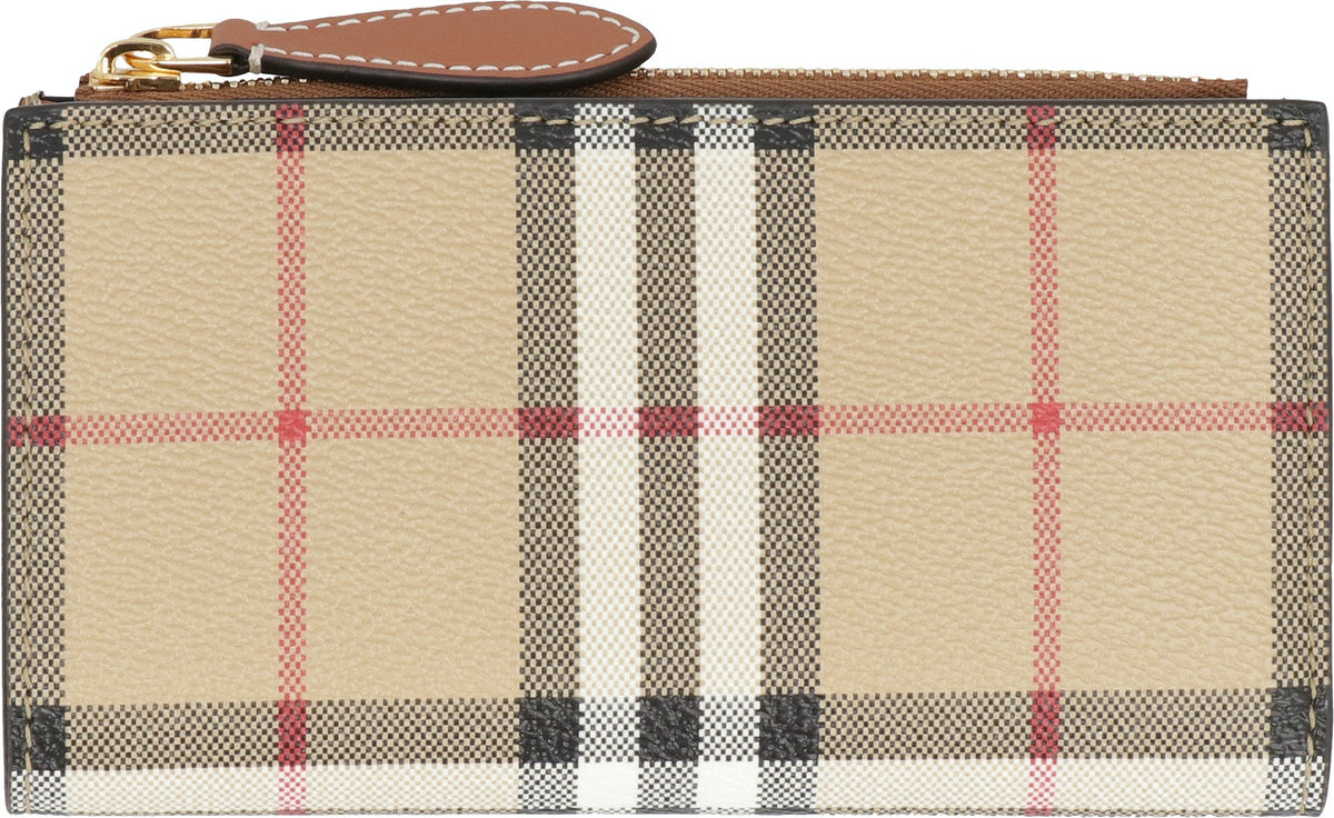 Burberry Women's Check Print Wallet in Beige | 8079203143231 Color A7026