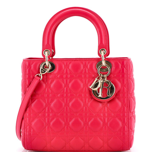 Lady D-Lite Bag Embroidered Canvas Medium