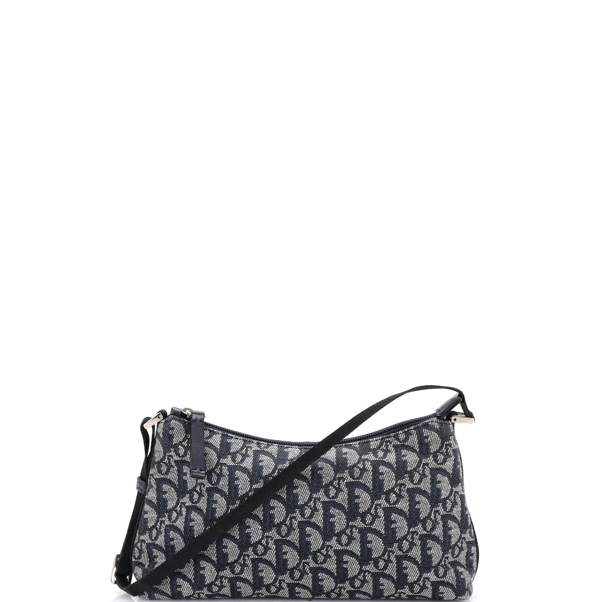 Christian Dior Vintage Trotter Pochette Shoulder Bag Diorissimo Canvas Small
