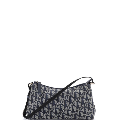 Vintage Trotter Pochette Shoulder Bag Diorissimo Canvas Small