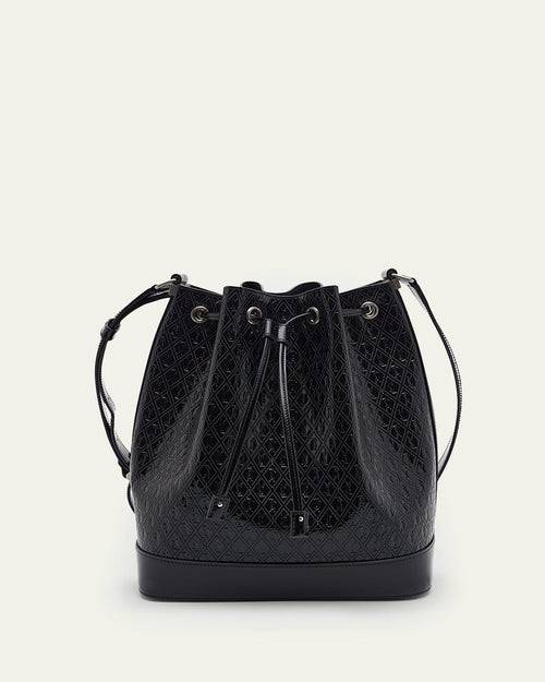Le Monogram Spazzolato Leather Bucket Bag