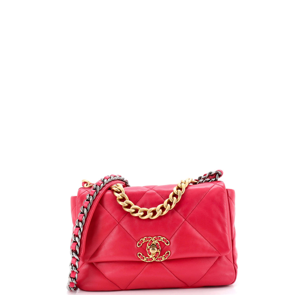 Chanel CHANEL 19 Flap Bag Quilted Leather Medium