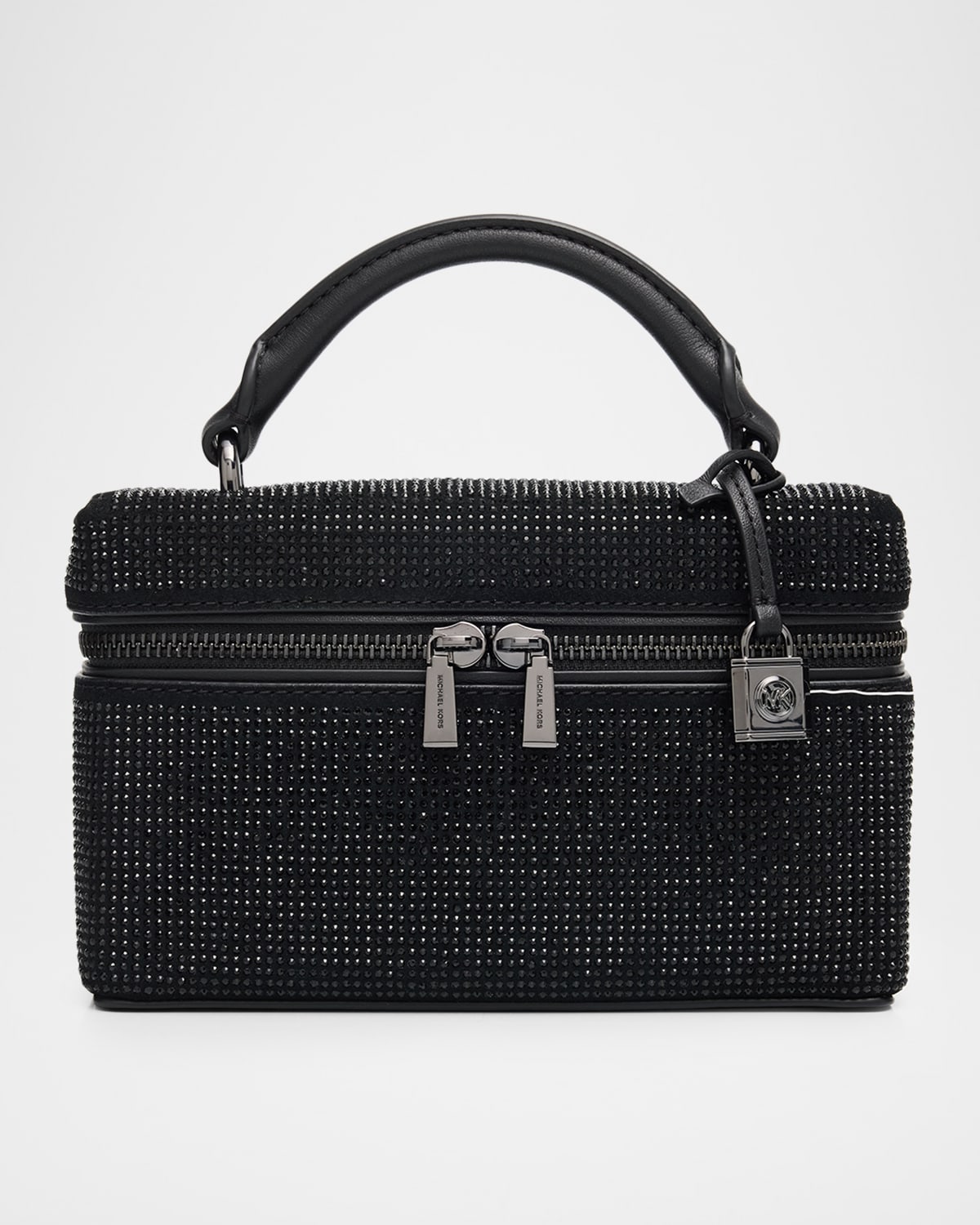 Michael Kors Jana XS Rhinestone Suede Crossbody Bag