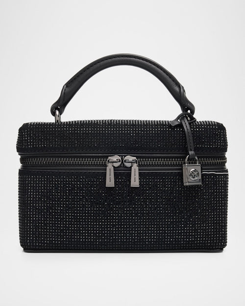 Jana XS Rhinestone Suede Crossbody Bag