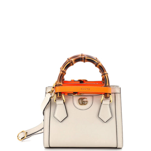 GUCCI Diana NM Bamboo Handle Tote Leather Mini