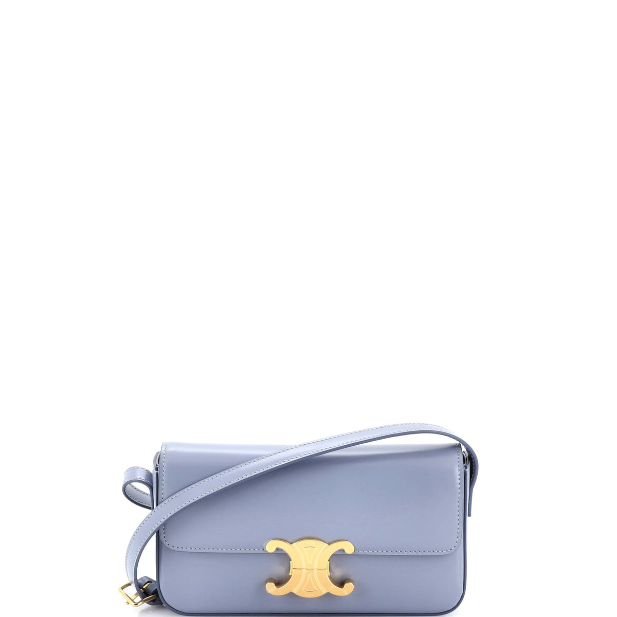 Celine CELINE Triomphe East-West Shoulder Bag Smooth Calfskin