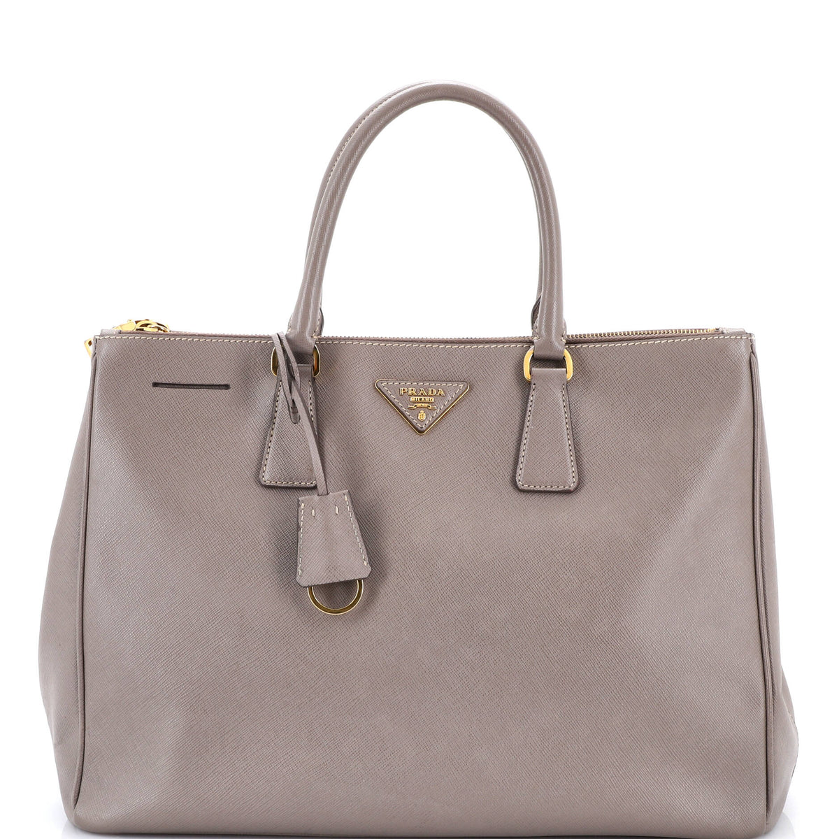 Prada PRADA Double Zip Lux Tote Saffiano Leather Large