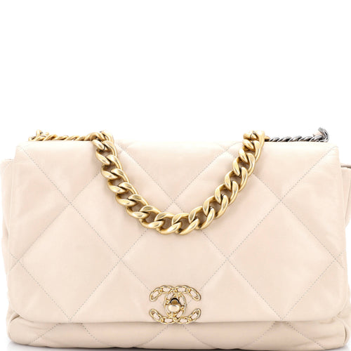 CHANEL 19 Flap Bag Quilted Leather Maxi