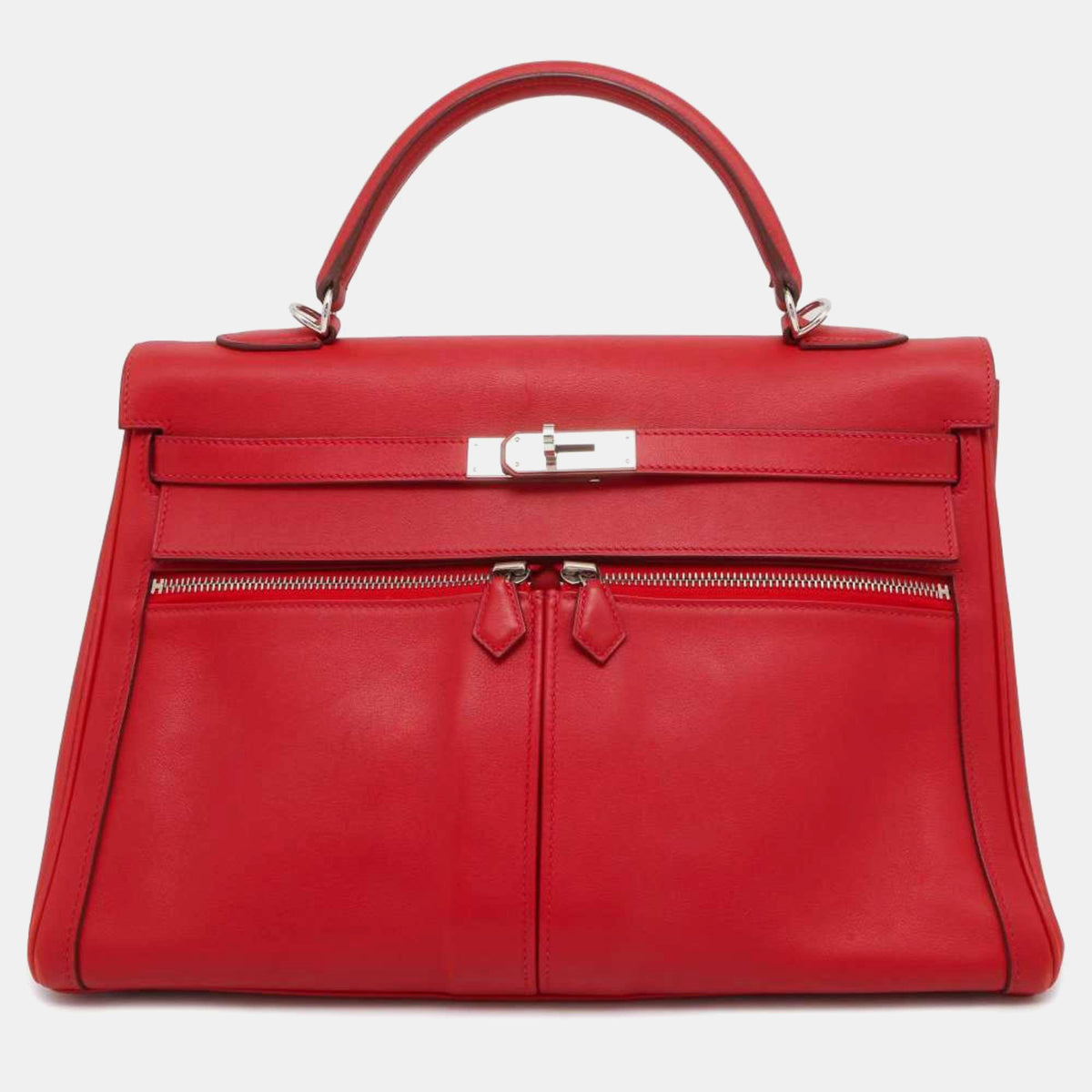 Hermès Vermilion Swift Kelly Laki 35 handbag