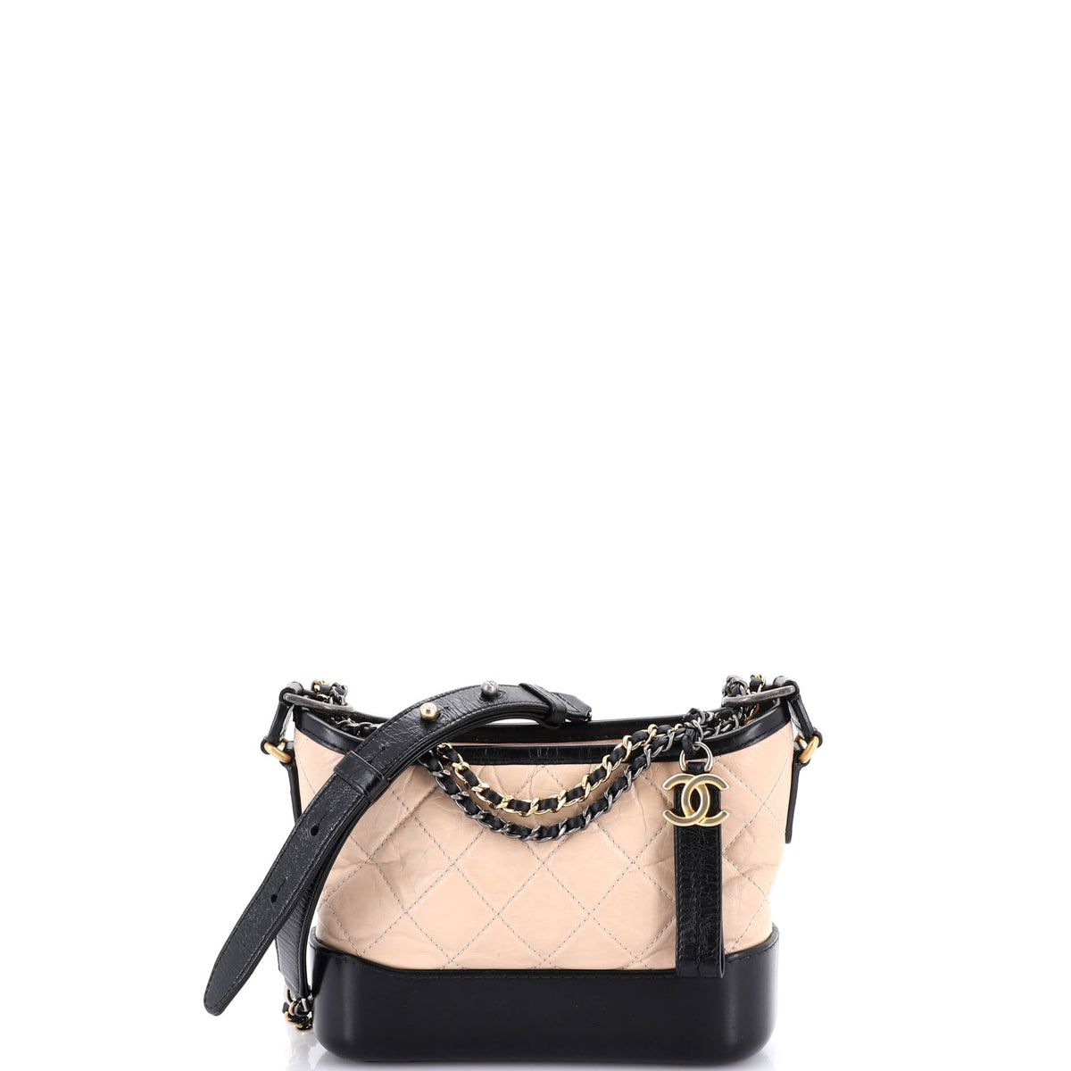 Chanel CHANEL Gabrielle Hobo Quilted Aged Calfskin Small