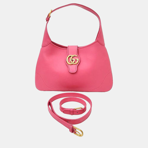 Pink Leather Aphrodite medium shoulder bag