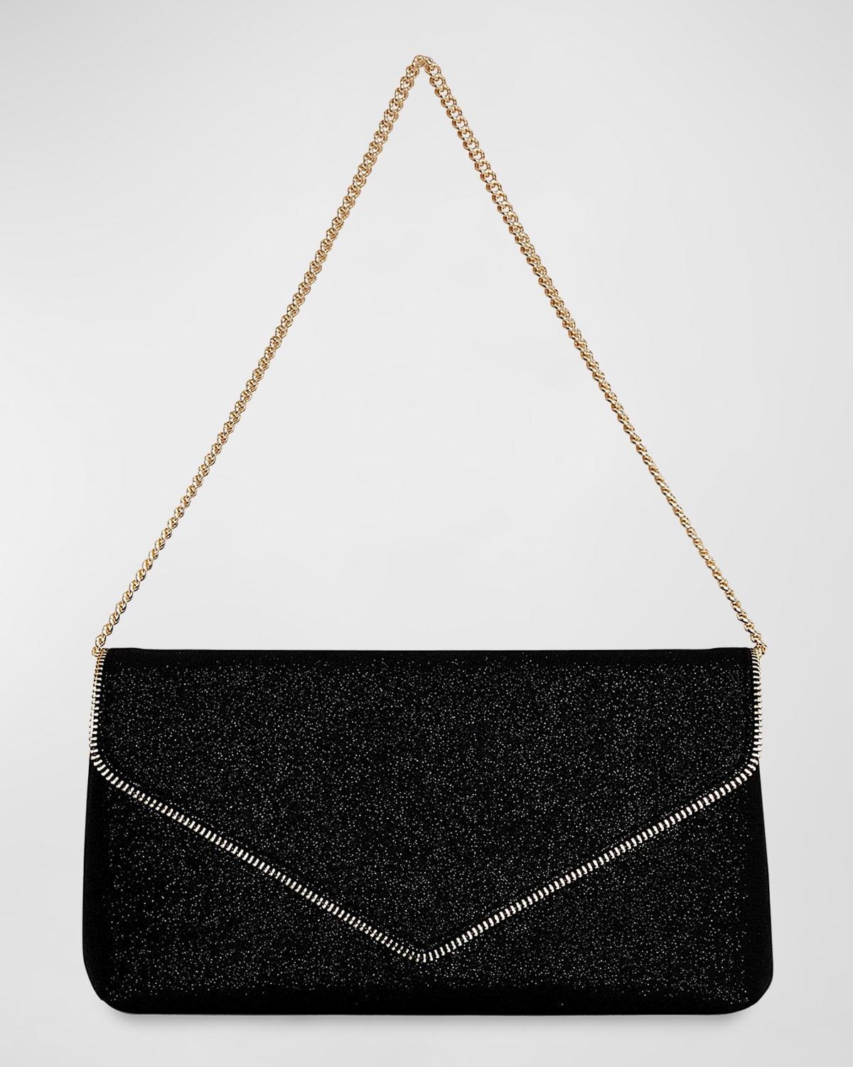 Rebecca Minkoff Zip Envelope Glitter Clutch Bag