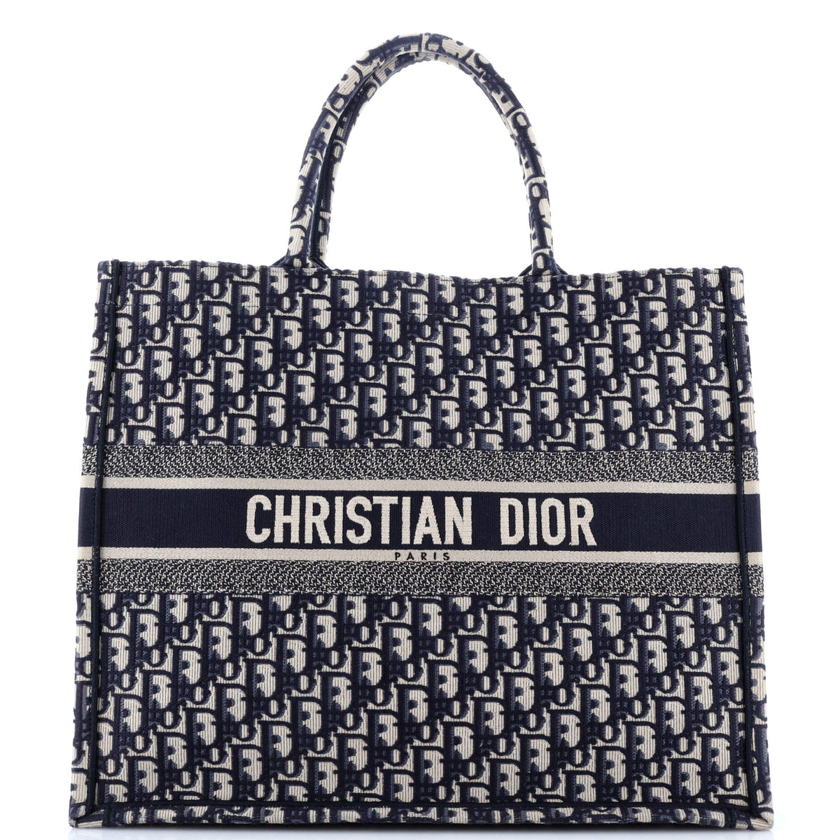 Christian Dior Book Tote Oblique Velvet Large