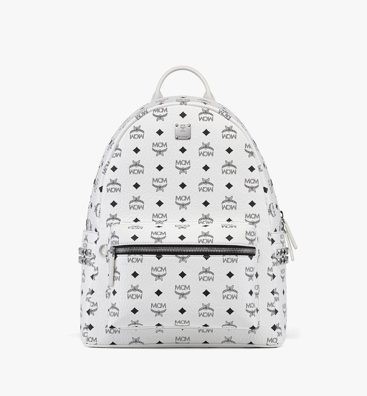 MCM Stark Side Studs Backpack In Visetos