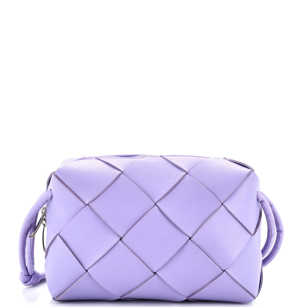 Bottega Veneta Cassette Camera Crossbody Bag Maxi Intrecciato Leather Small