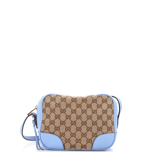 GUCCI Bree Disco Crossbody Bag GG Canvas with Leather Mini