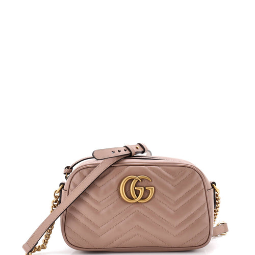 GUCCI GG Marmont Shoulder Bag Matelasse Leather Small