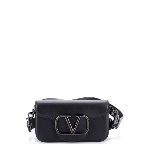 VALENTINO GARAVANI VLogo Flap Shoulder Bag Leather Mini