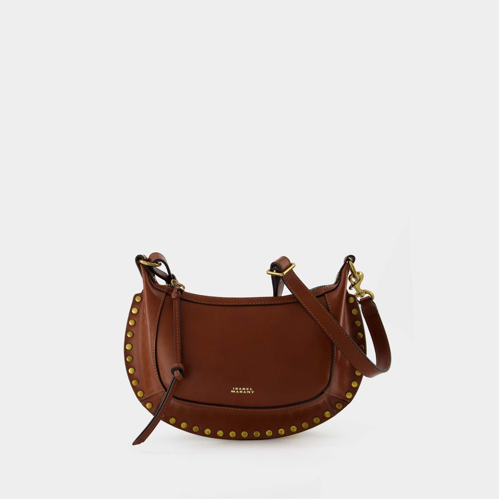Isabel Marant Women's Oskan Moon Shoulder Bag in Brown | Size UNICA | PP0003FAA1C01M