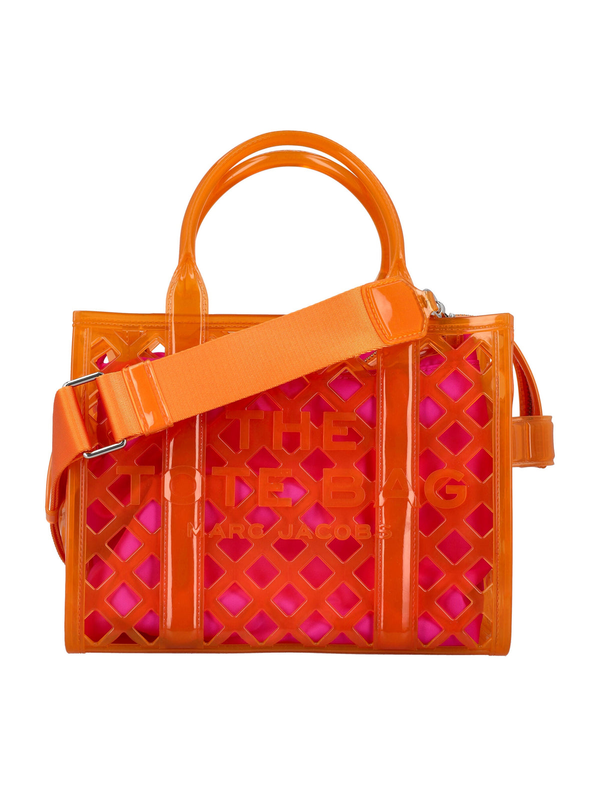 Marc Jacobs Women's The Small Tote Jelly in Tangerine | 24A2P4HTT054H03 Color 818