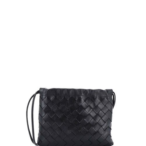 Drawstring Dustbag Crossbody Bag Intrecciato Nappa Small