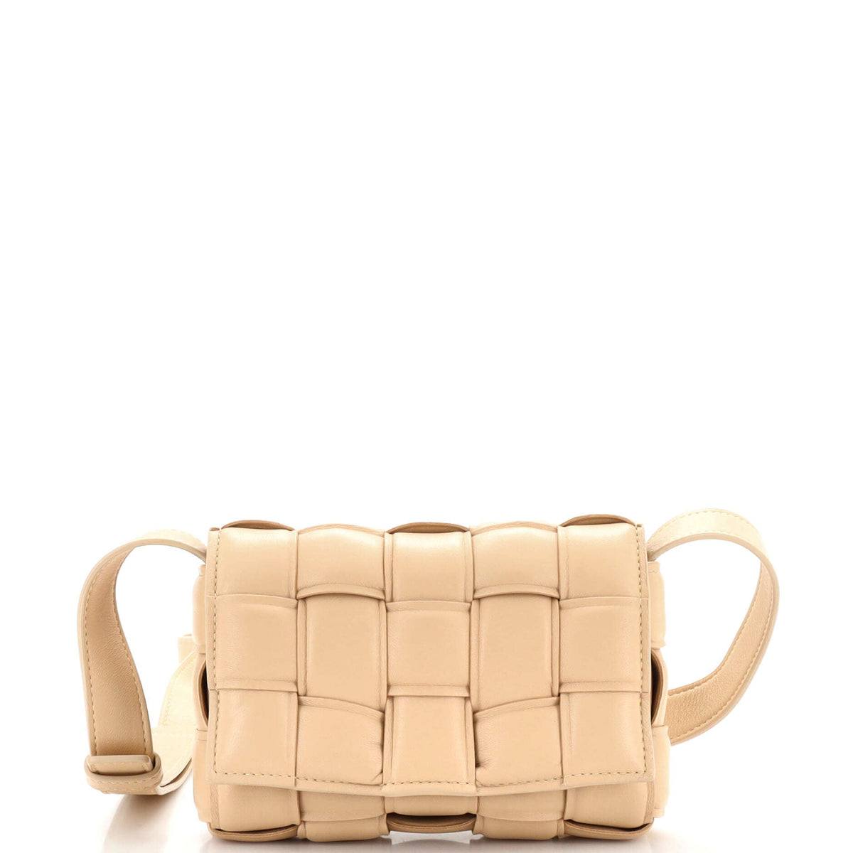 Bottega Veneta Cassette Crossbody Bag Padded Maxi Intrecciato Leather Small