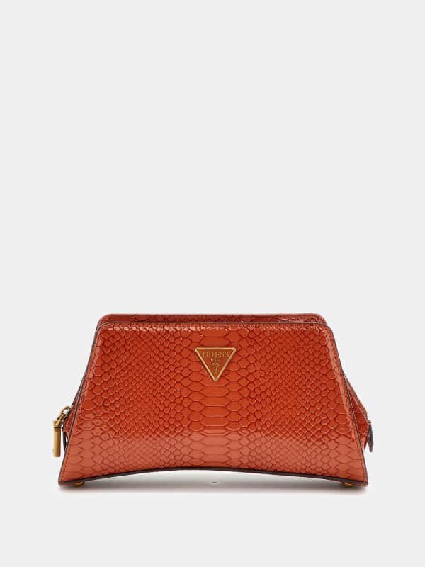 Guess Annita Python-Print Crossbody