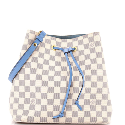 NeoNoe Handbag Damier with Leather MM