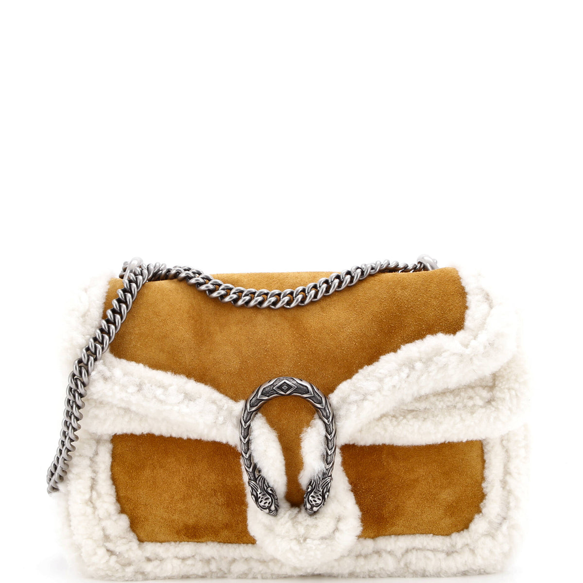 Gucci GUCCI Dionysus Bag Suede with Shearling Medium