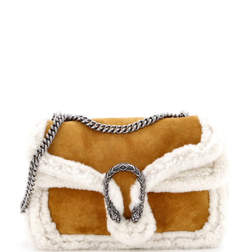 GUCCI Dionysus Bag Suede with Shearling Medium